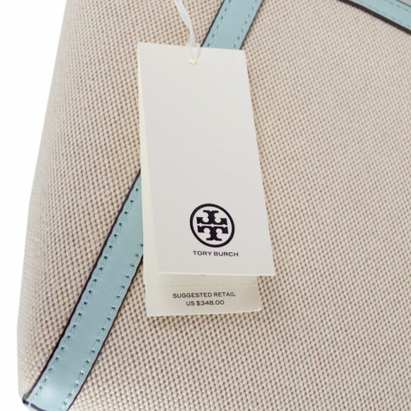 Tory Burch Small McGraw Canvas Bucket Bag - Picture 12 of 13